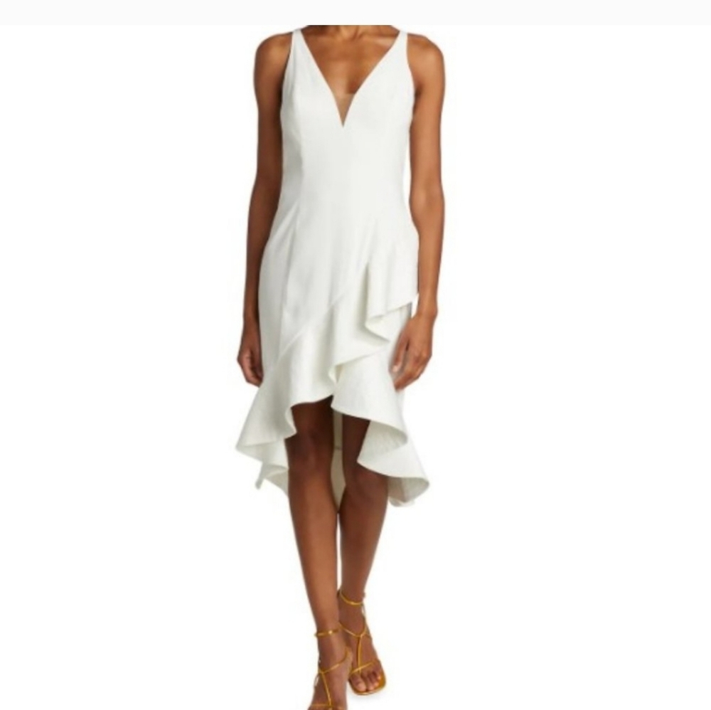 Marchesa Notte Asymmetrical Dress